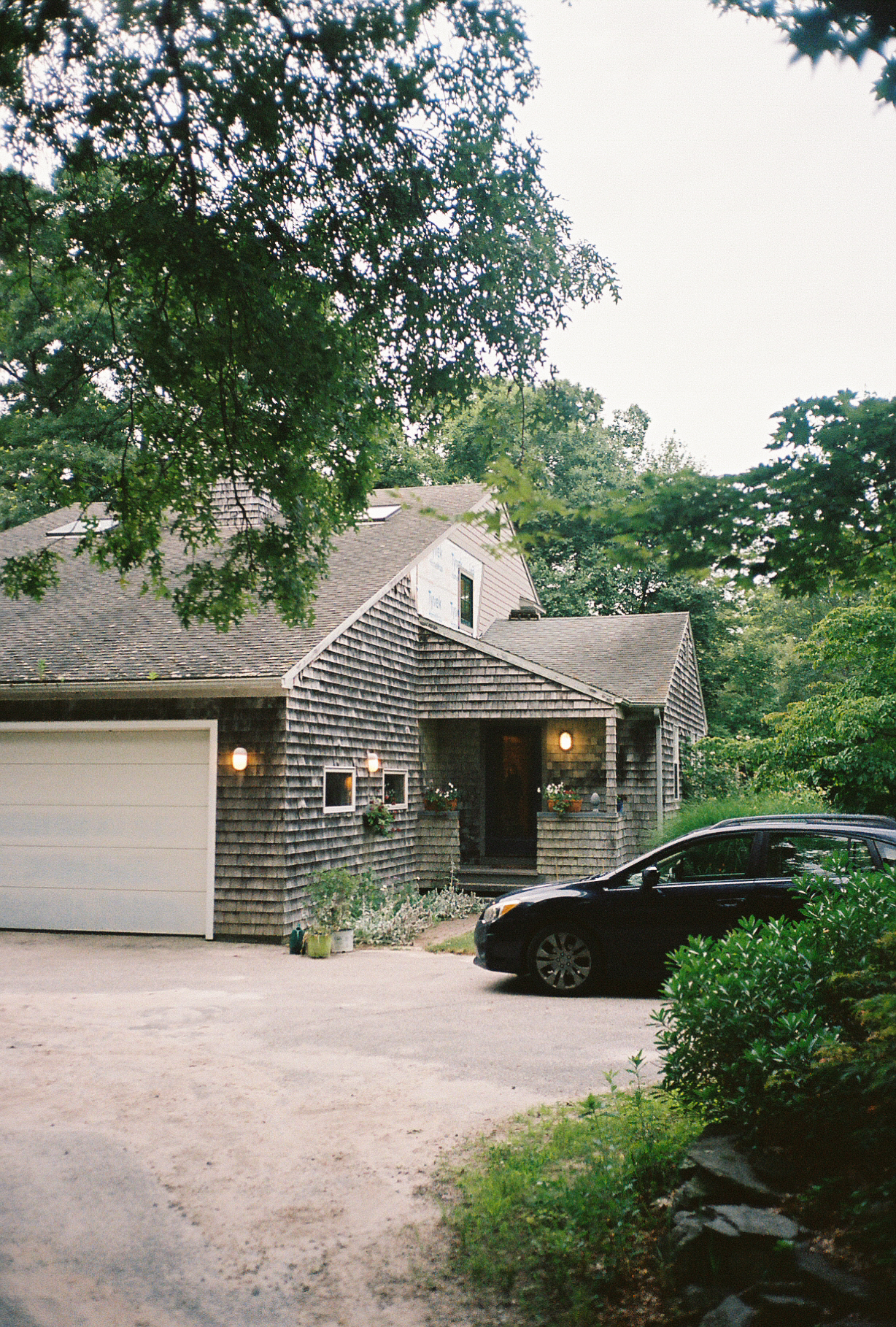 The location house at dusk