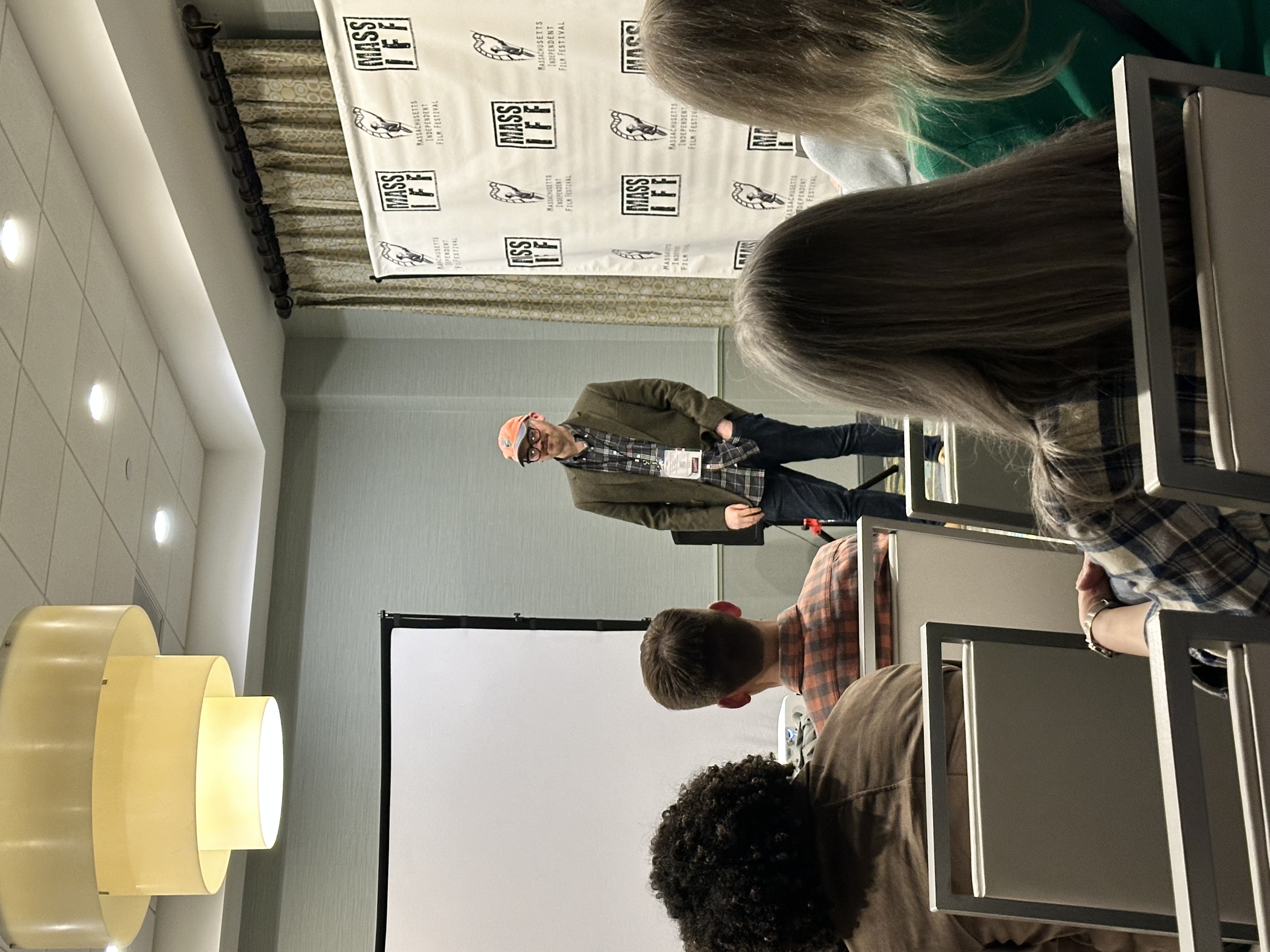 Q&A session after the screening