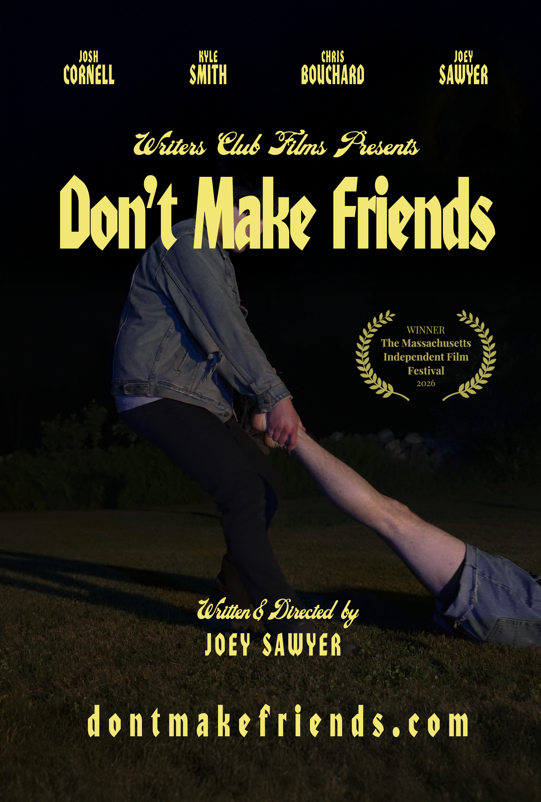 Don't Make Friends — official movie poster with festival laurel